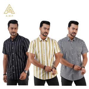 ট্রেন্ডি ডিজাইন শার্ট D - ৩ পিসের কম্বো